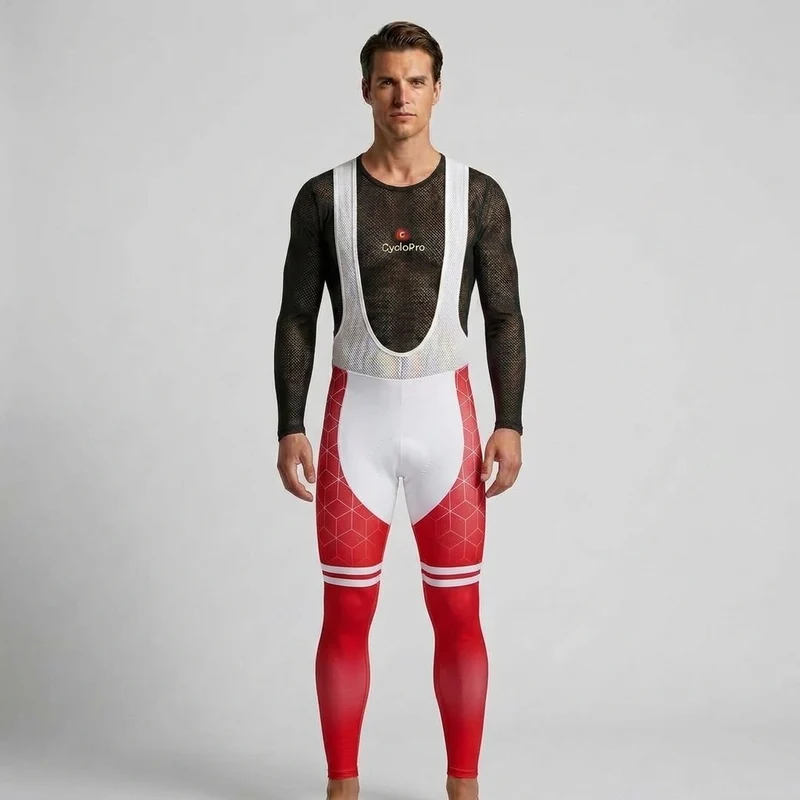 COLLANT CYCLISTE AUTOMNE HOMME GRENAT - CUBIC+