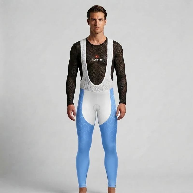 COLLANT CYCLISTE AUTOMNE HOMME BLEU - CUBIC+