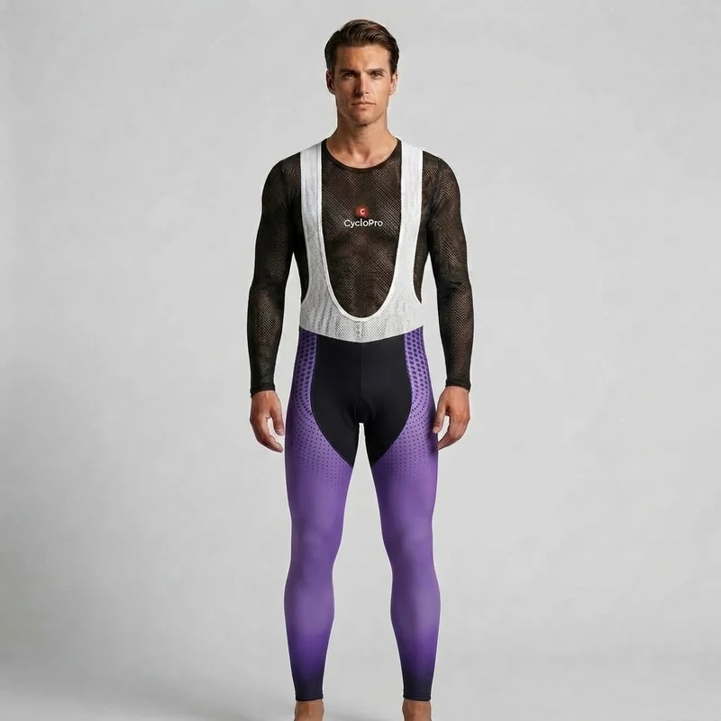 COLLANT CYCLISTE AUTOMNE HOMME VIOLET - DIMENSION+