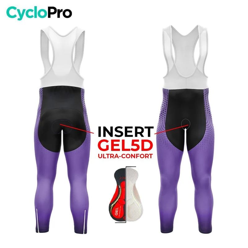 COLLANT CYCLISTE AUTOMNE HOMME VIOLET - DIMENSION+