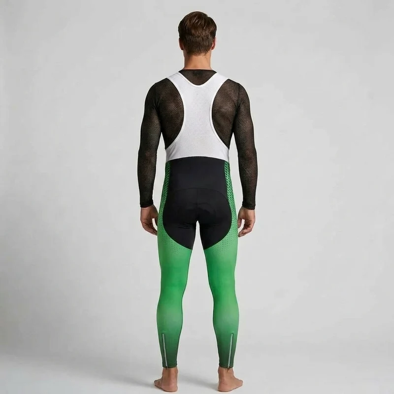 COLLANT CYCLISTE AUTOMNE HOMME VERT - DIMENSION+