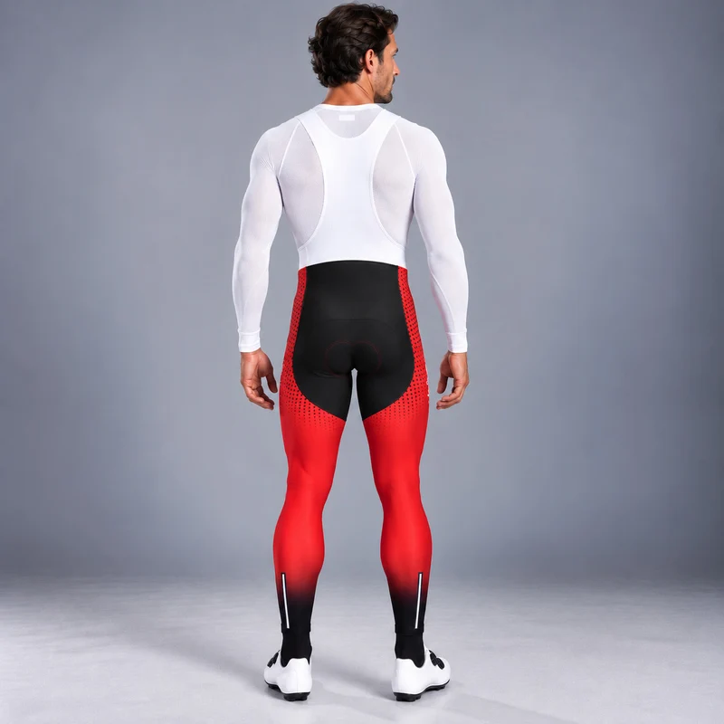 COLLANT CYCLISTE AUTOMNE HOMME ROUGE - DIMENSION+