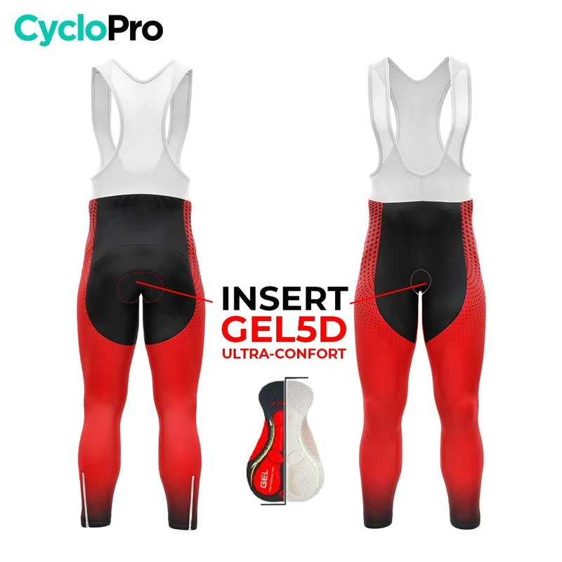 COLLANT CYCLISTE AUTOMNE HOMME ROUGE - DIMENSION+