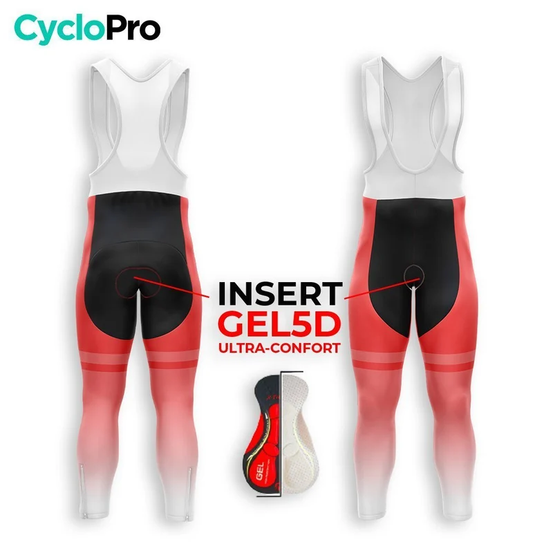 COLLANT CYCLISTE AUTOMNE HOMME / ROUGE - TRACE+