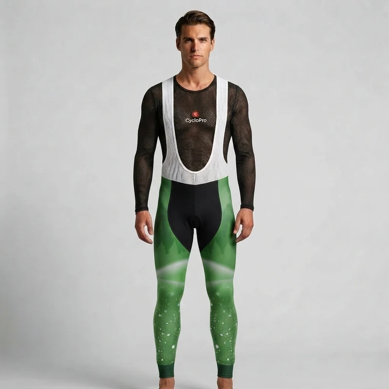 COLLANT CYCLISTE AUTOMNE HOMME VERT - SNOW+