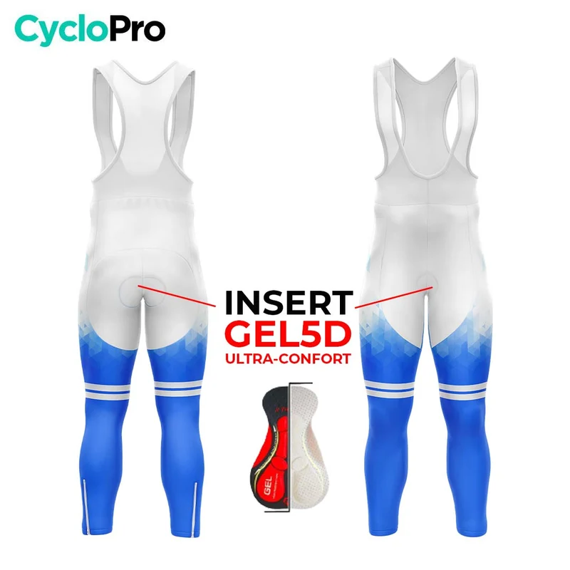 COLLANT CYCLISTE AUTOMNE HOMME BLEU - CRISTAL+
