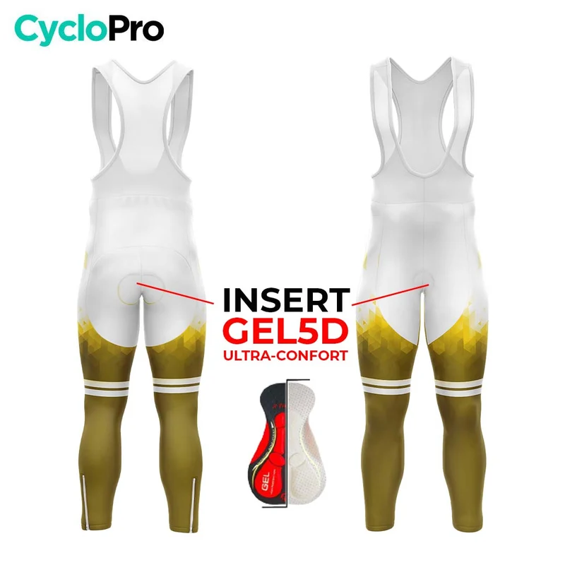 COLLANT CYCLISTE AUTOMNE HOMME JAUNE - CRISTAL+