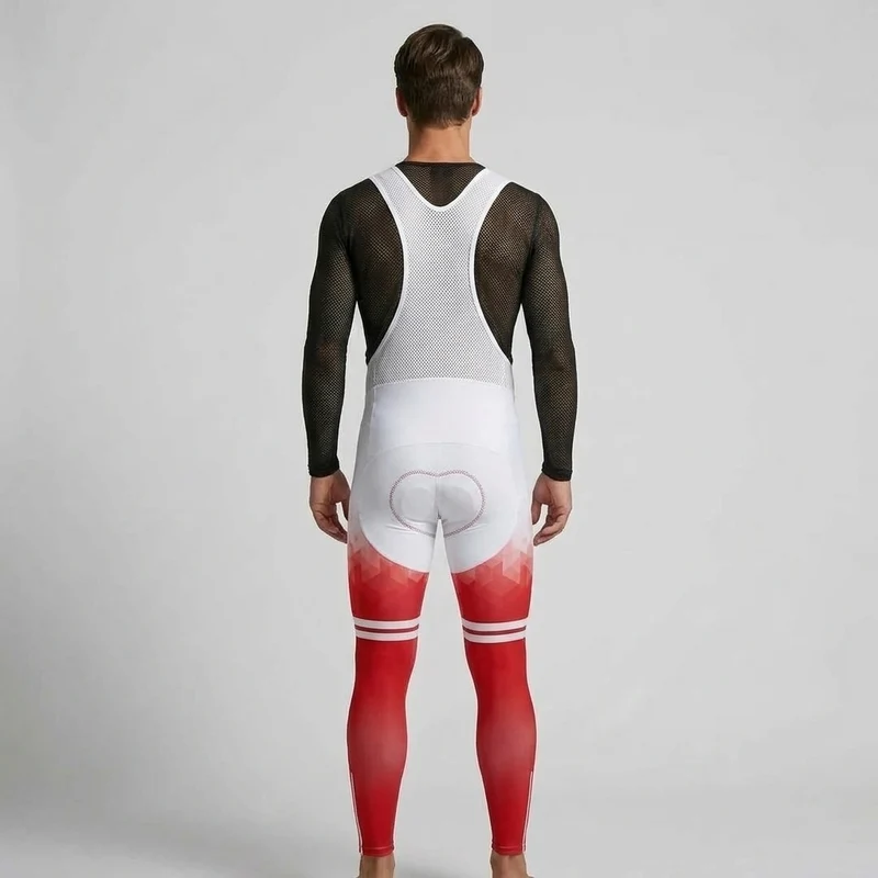 COLLANT CYCLISTE AUTOMNE HOMME ROUGE - CRISTAL+