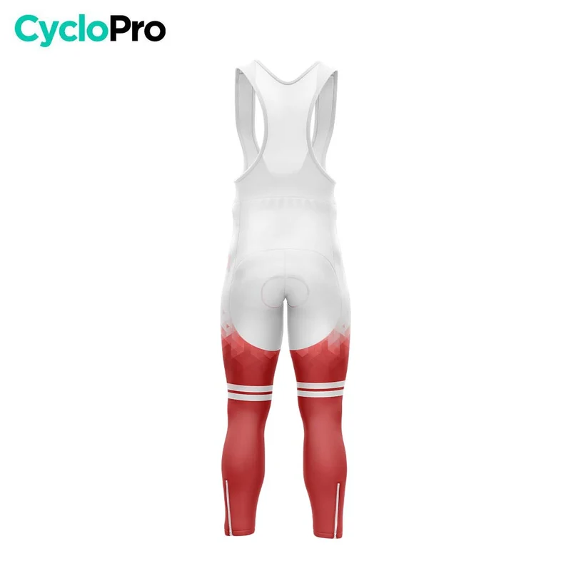 COLLANT CYCLISTE AUTOMNE HOMME ROUGE - CRISTAL+