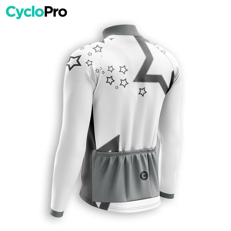 TENUE CYCLISTE HIVER HOMME BLANCHE - STAR+
