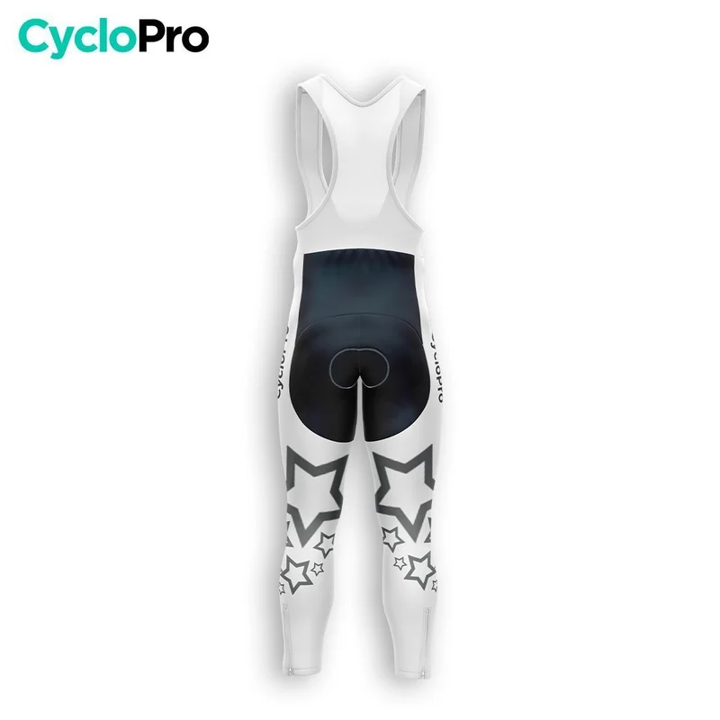 TENUE CYCLISTE HIVER HOMME BLANCHE - STAR+