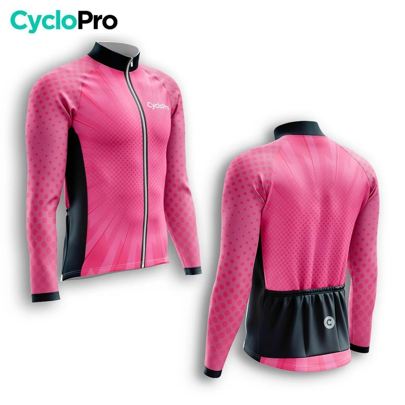 TENUE CYCLISTE HIVER HOMME ROSE - SPEED+