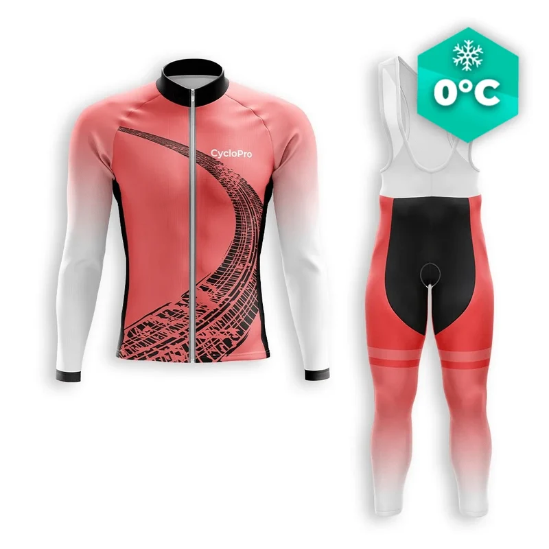 TENUE CYCLISTE HIVER HOMME ROUGE - TRACE+