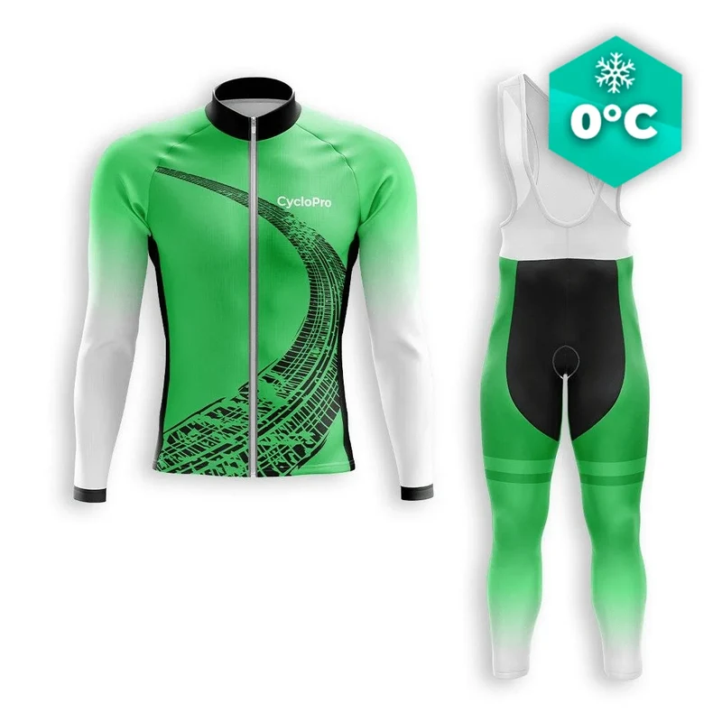 TENUE CYCLISTE HIVER HOMME VERTE - TRACE+