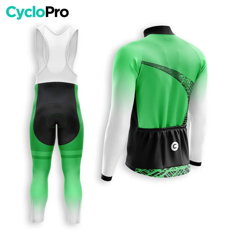 TENUE CYCLISTE HIVER HOMME VERTE - TRACE+