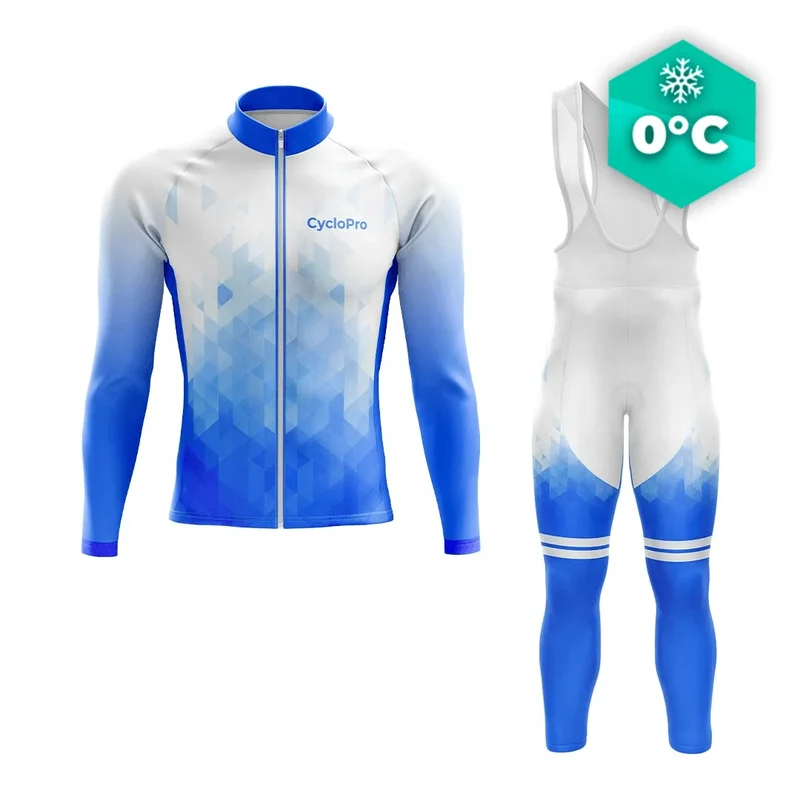 TENUE CYCLISTE HIVER HOMME BLEUE - CRISTAL+
