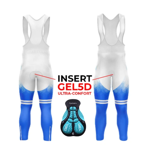 TENUE CYCLISTE HIVER HOMME BLEUE - CRISTAL+
