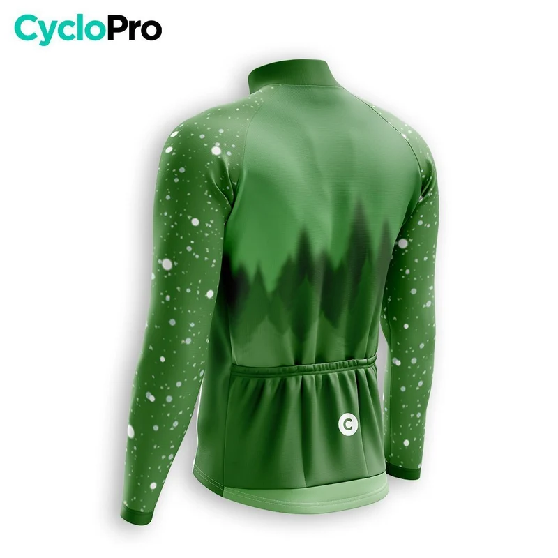 TENUE CYCLISTE HIVER HOMME VERTE - SNOW+