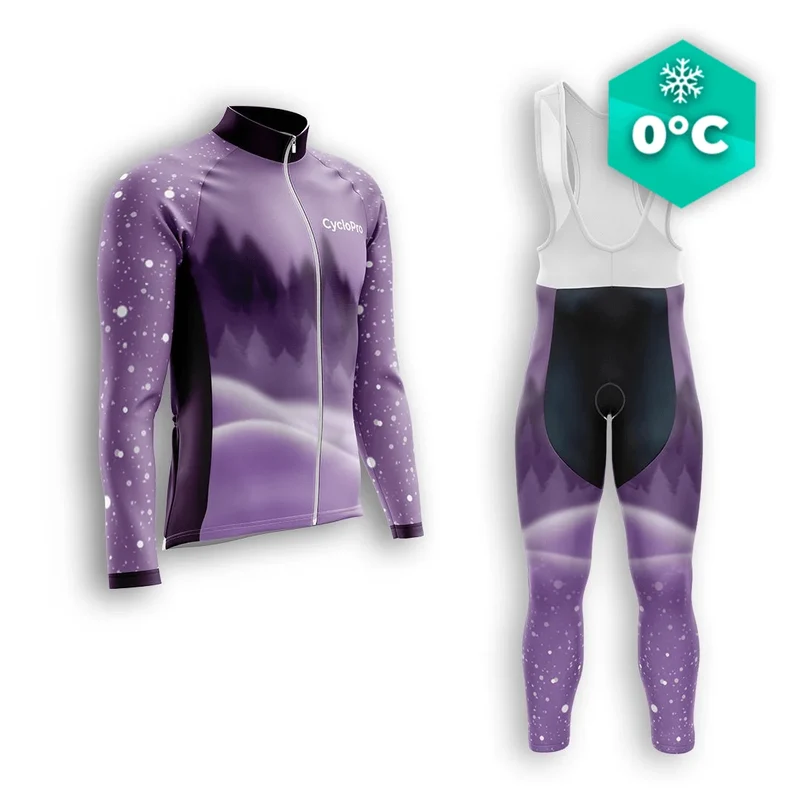 TENUE CYCLISTE HIVER HOMME VIOLET - SNOW+