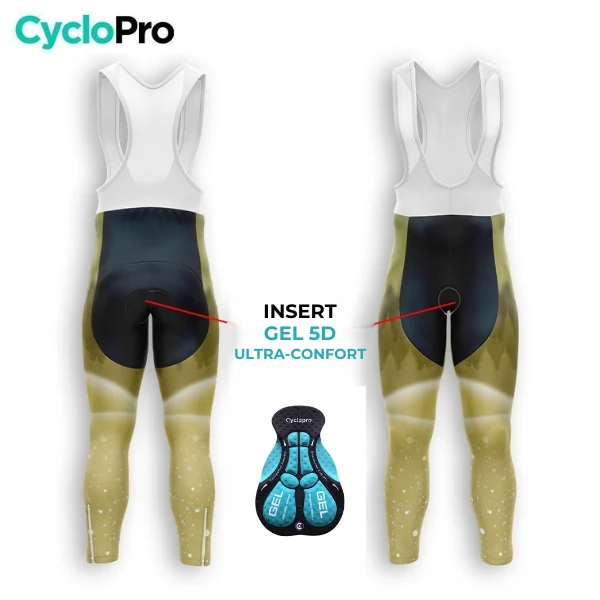 COLLANT CYCLISTE HIVER HOMME JAUNE - SNOW+