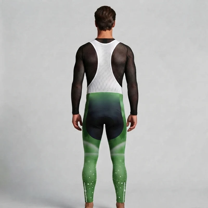 COLLANT CYCLISTE HIVER HOMME VERT - SNOW+