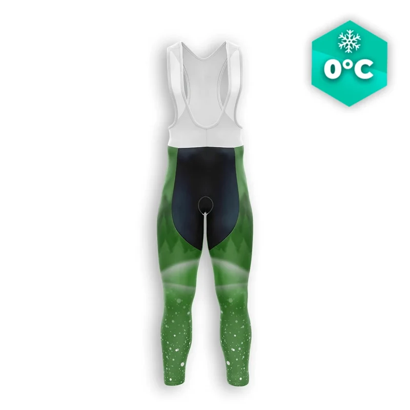 COLLANT CYCLISTE HIVER HOMME VERT - SNOW+