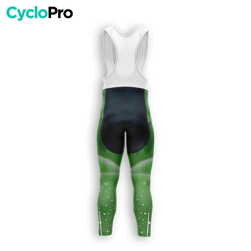COLLANT CYCLISTE HIVER HOMME VERT - SNOW+