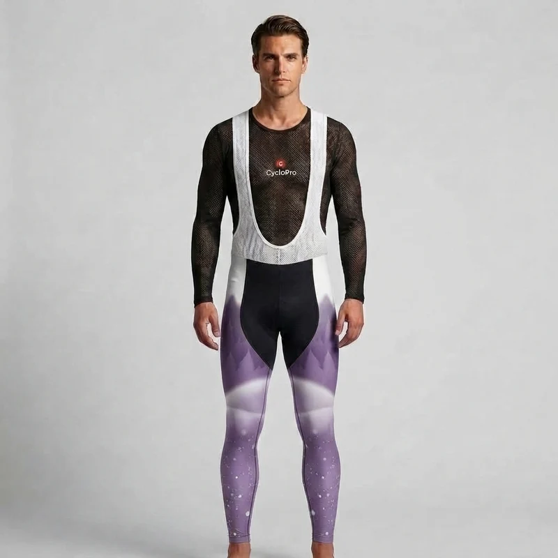 COLLANT CYCLISTE HIVER HOMME VIOLET - SNOW+