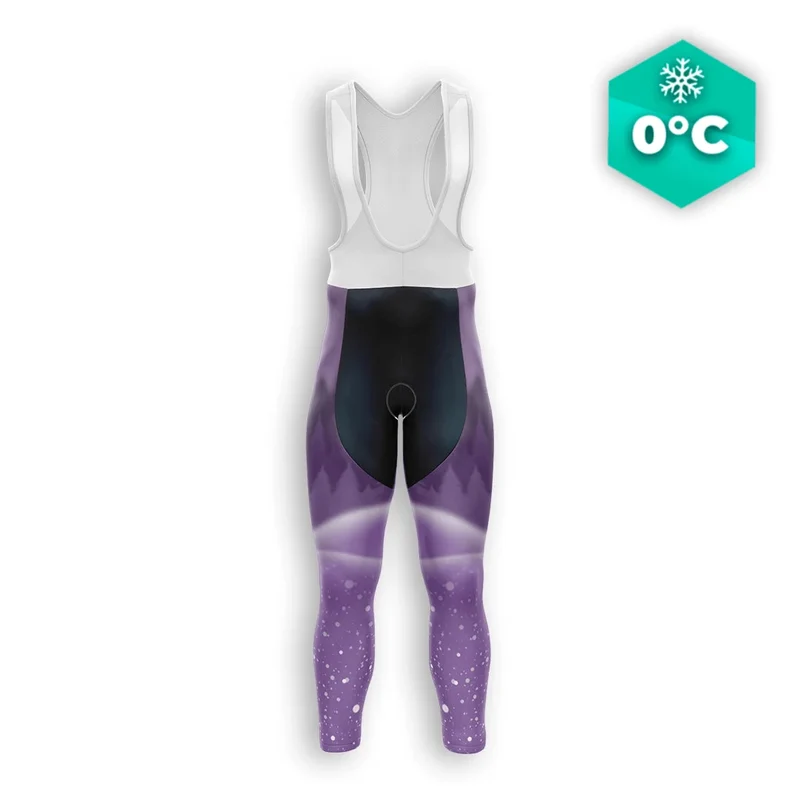 COLLANT CYCLISTE HIVER HOMME VIOLET - SNOW+