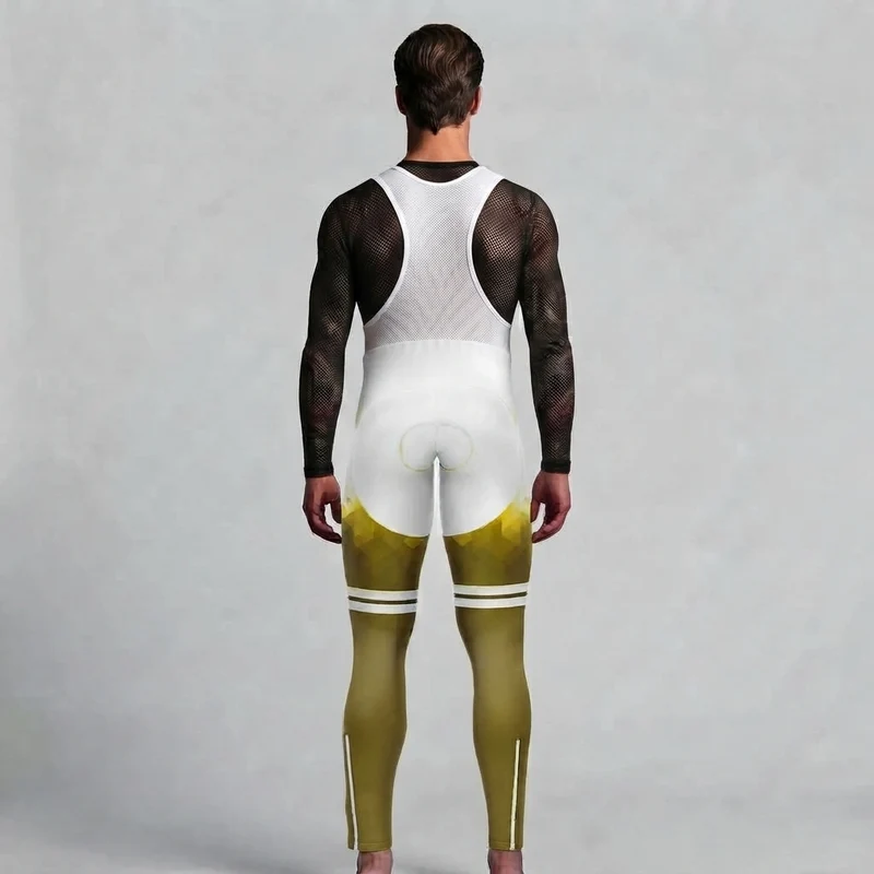 COLLANT CYCLISTE HIVER HOMME JAUNE - CRISTAL+