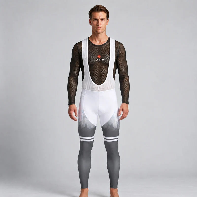 COLLANT CYCLISTE HIVER HOMME NOIR - CRISTAL+