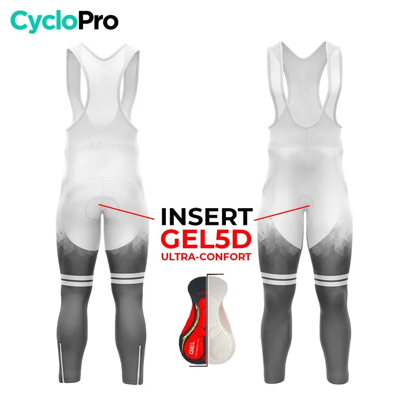 COLLANT CYCLISTE HIVER HOMME NOIR - CRISTAL+