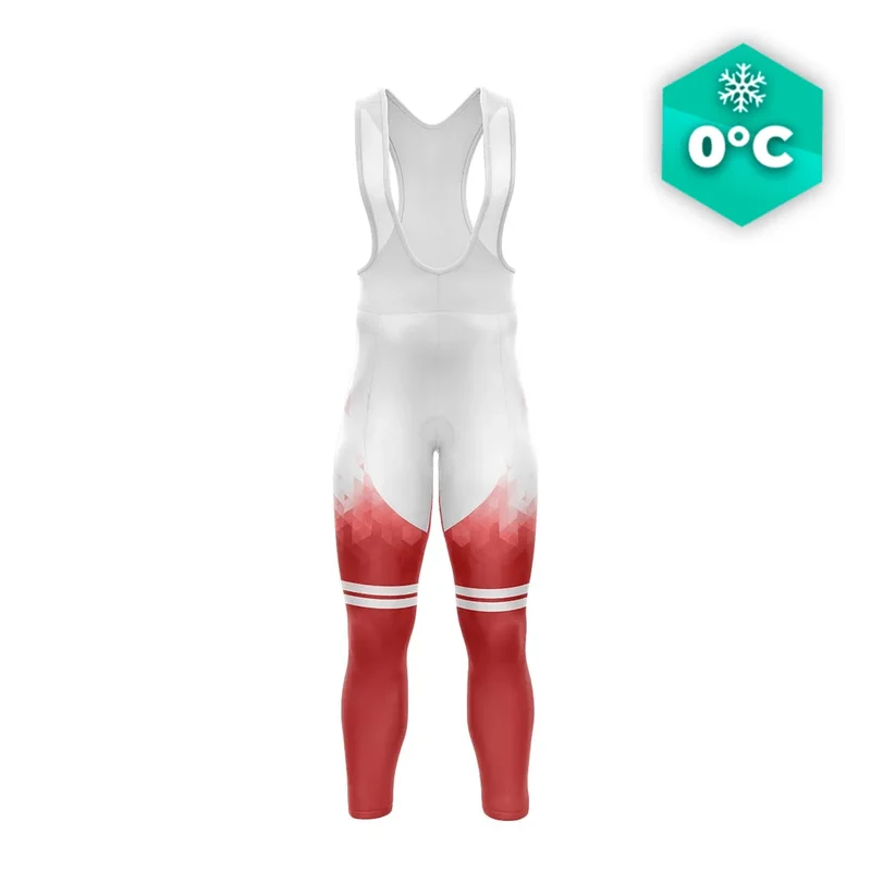 COLLANT CYCLISTE HIVER HOMME ROUGE - CRISTAL+