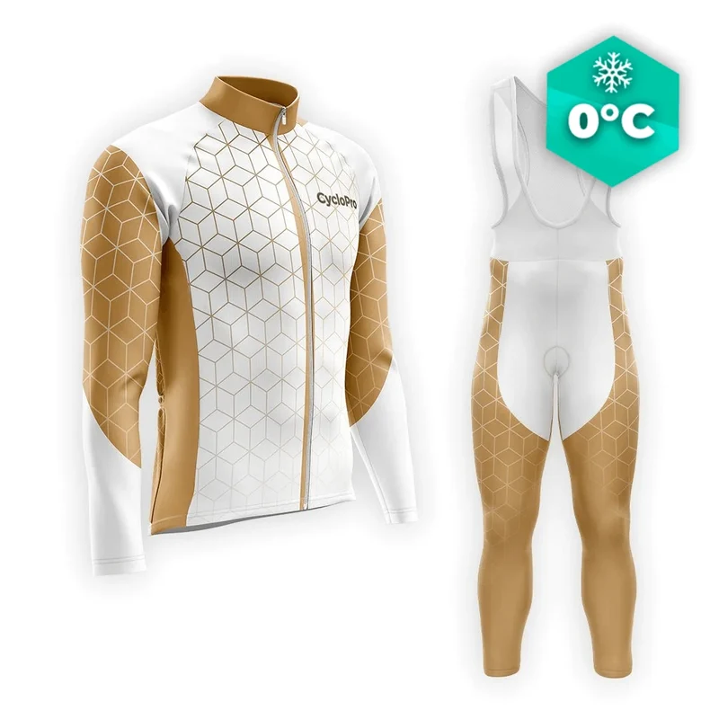TENUE CYCLISTE HIVER HOMME MARRON - CUBIC+