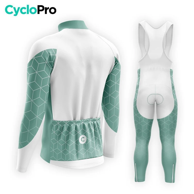 TENUE CYCLISTE HIVER HOMME VERT - CUBIC+