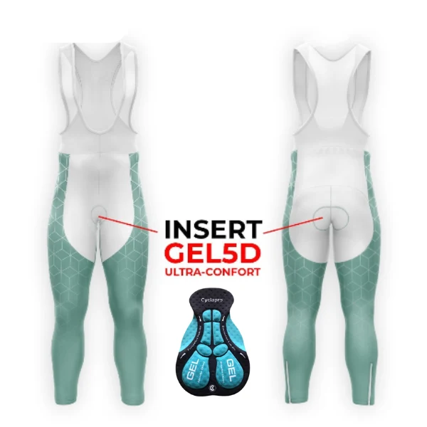 TENUE CYCLISTE HIVER HOMME VERT - CUBIC+