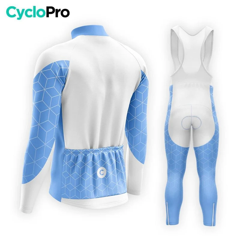 TENUE CYCLISTE HIVER HOMME BLEU - CUBIC+