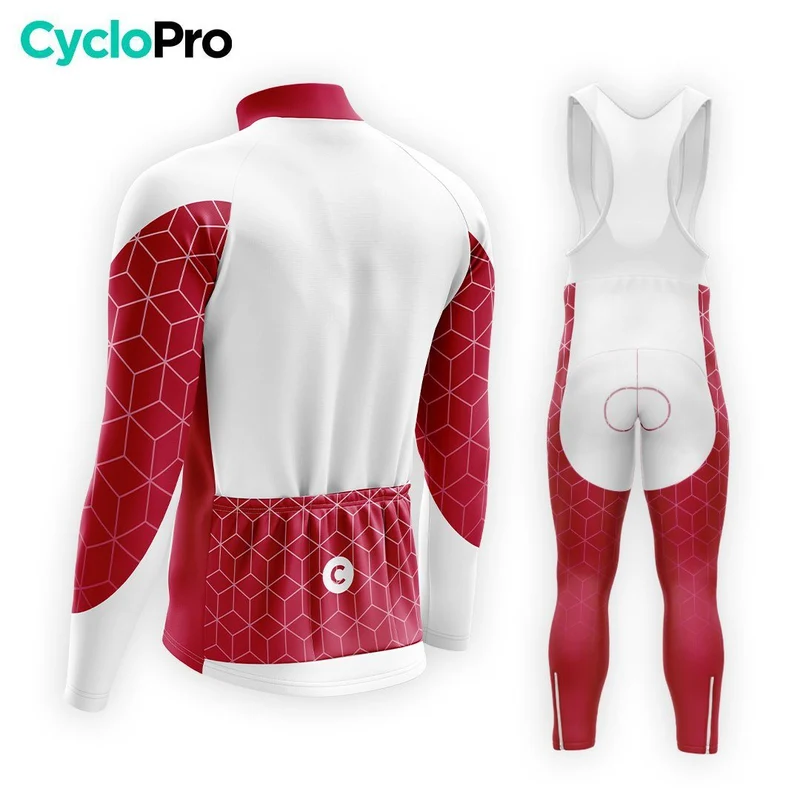 TENUE CYCLISTE HIVER HOMME GRENAT - CUBIC+