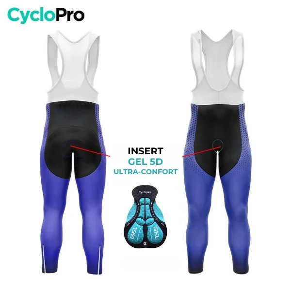 COLLANT CYCLISTE HIVER HOMME / BLEU - DIMENSION+