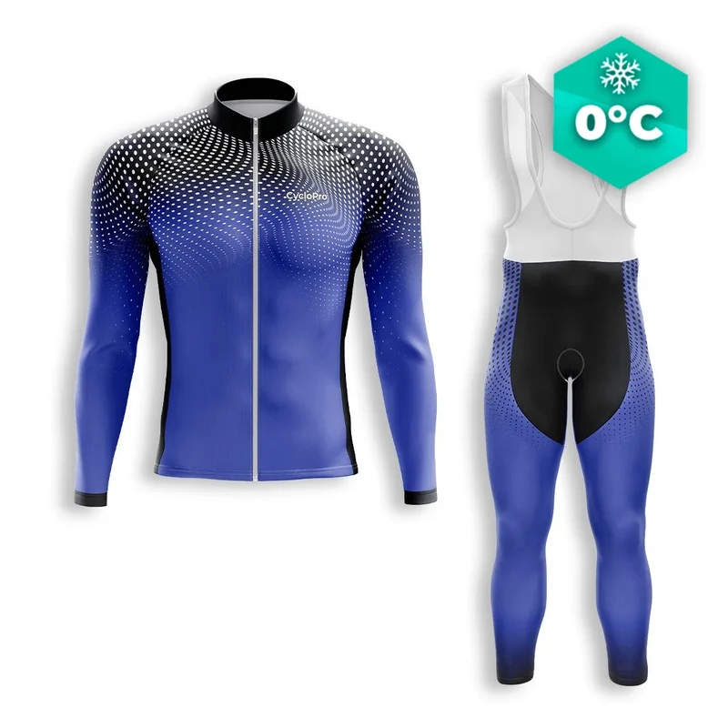 TENUE CYCLISTE HIVER HOMME BLEU - DIMENSION+