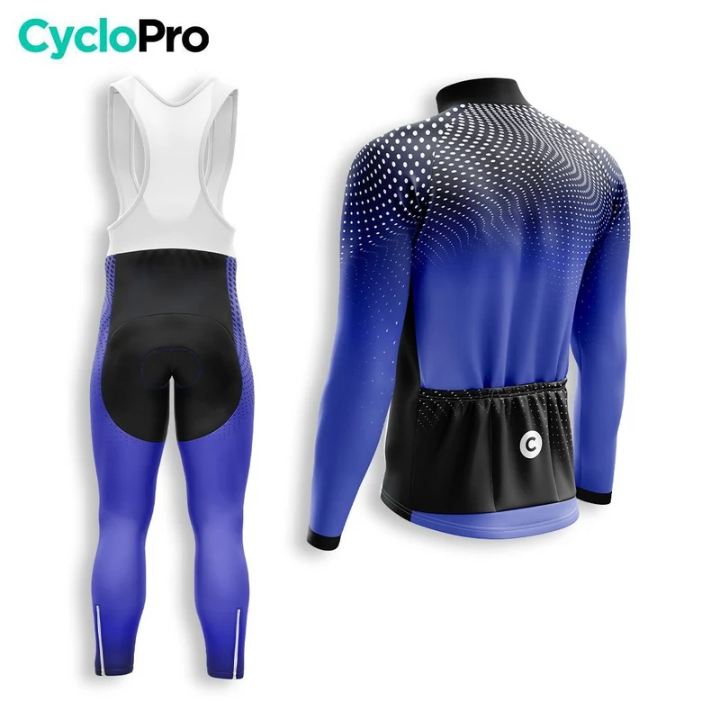 TENUE CYCLISTE HIVER HOMME BLEU - DIMENSION+