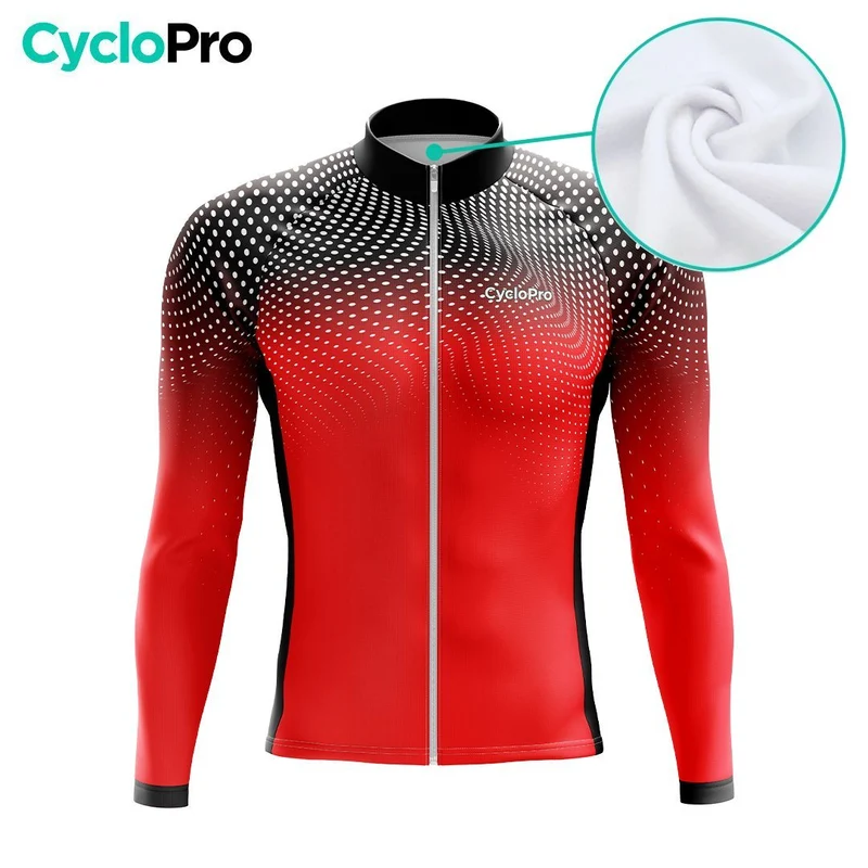 TENUE CYCLISTE HIVER HOMME ROUGE - DIMENSION+