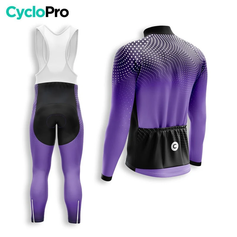 TENUE CYCLISTE HIVER HOMME VIOLET - DIMENSION+
