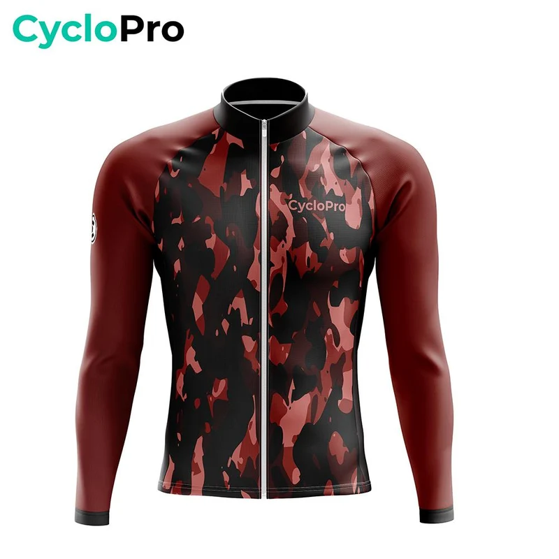 TENUE CYCLISTE HIVER ROUGE - COMMANDEUR