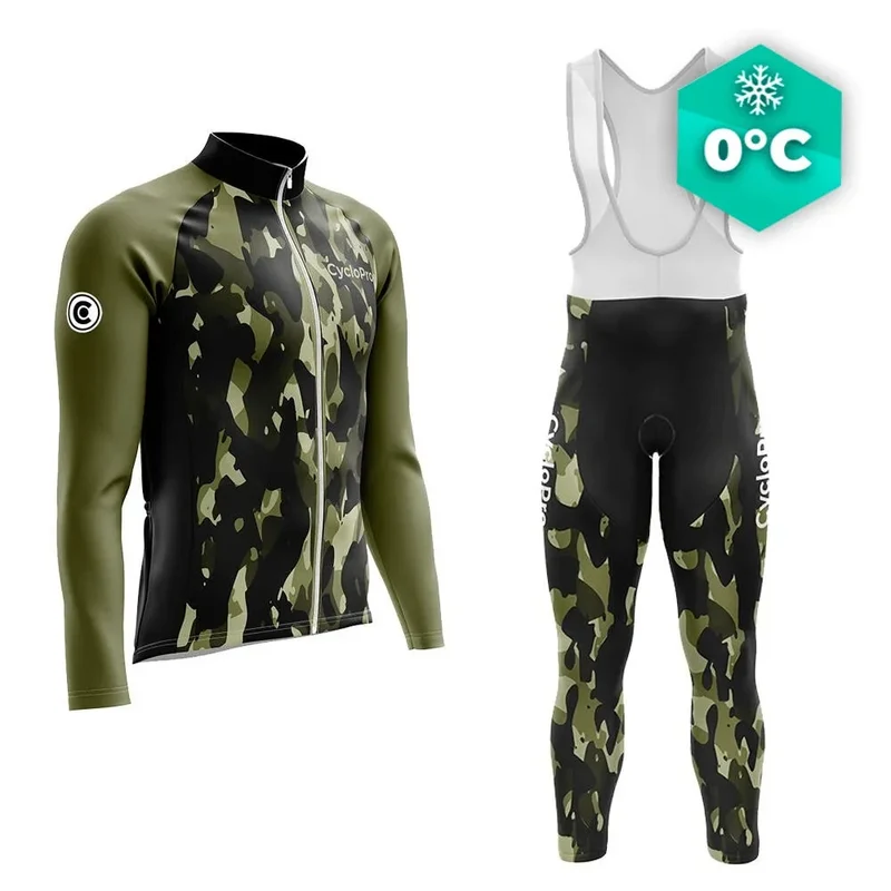 TENUE CYCLISTE HIVER FEUILLE - COMMANDEUR