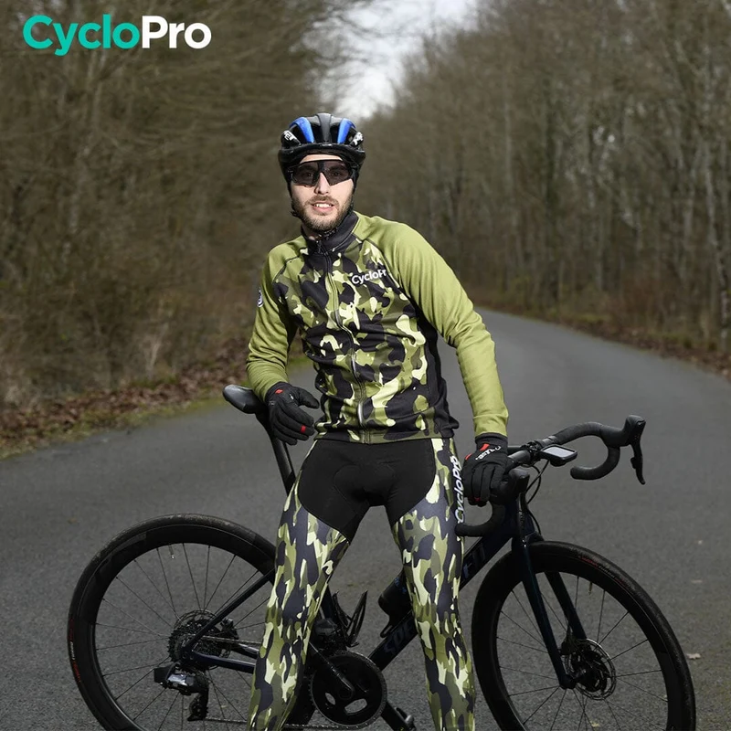 TENUE CYCLISTE HIVER FEUILLE - COMMANDEUR