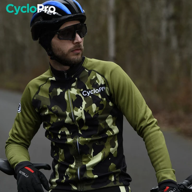 TENUE CYCLISTE HIVER FEUILLE - COMMANDEUR