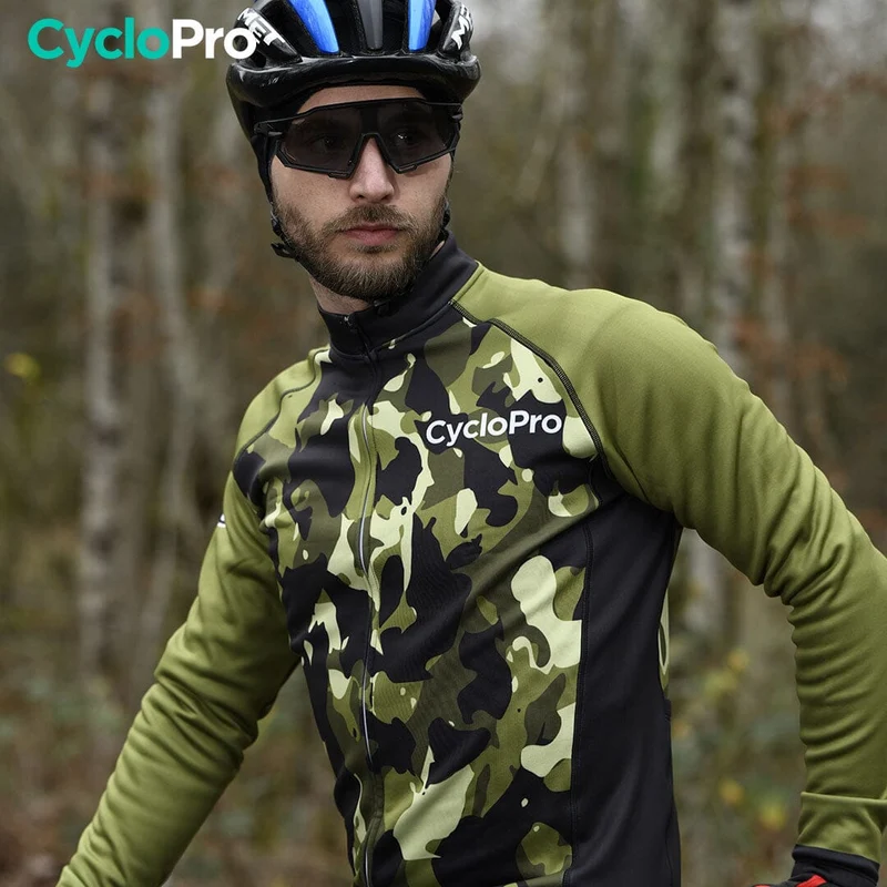 TENUE CYCLISTE HIVER FEUILLE - COMMANDEUR