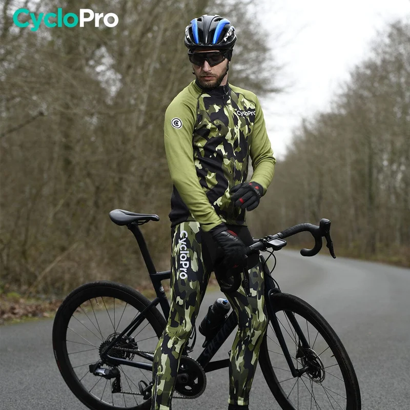 TENUE CYCLISTE HIVER FEUILLE - COMMANDEUR