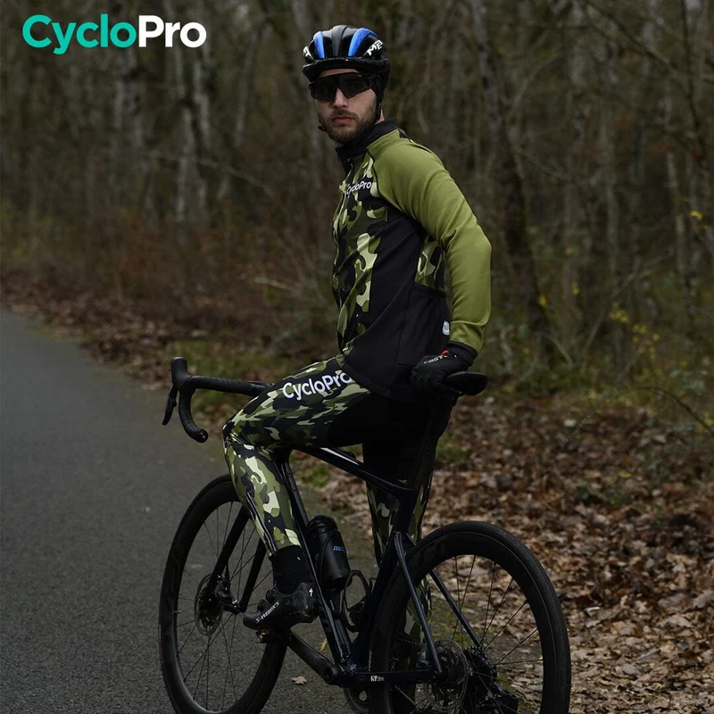 TENUE CYCLISTE HIVER FEUILLE - COMMANDEUR